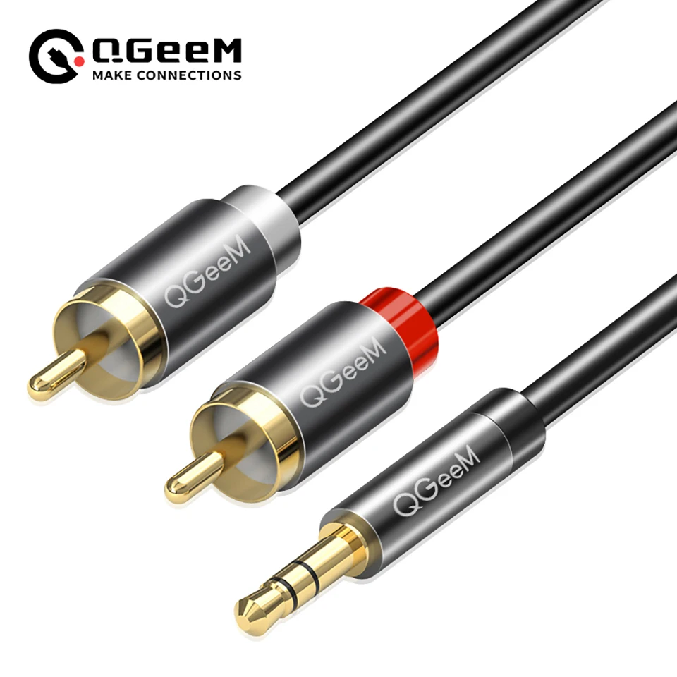 Home Cinema Choice - Cabo RCA QGeeM 2RCA para 3.5mm,