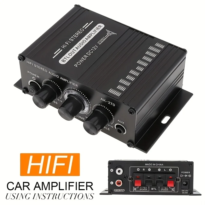 Home Cinema Choice - Amplificador de Potência Mini AK-270 400W