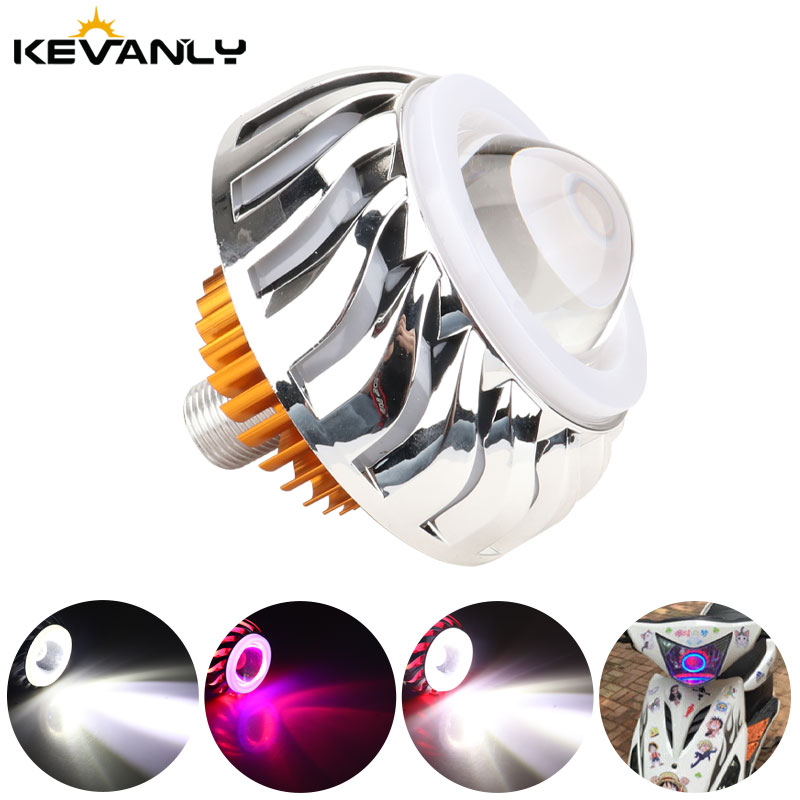 Projector Lamp Replacement - Dual LED Angel Devil Eyes Farol