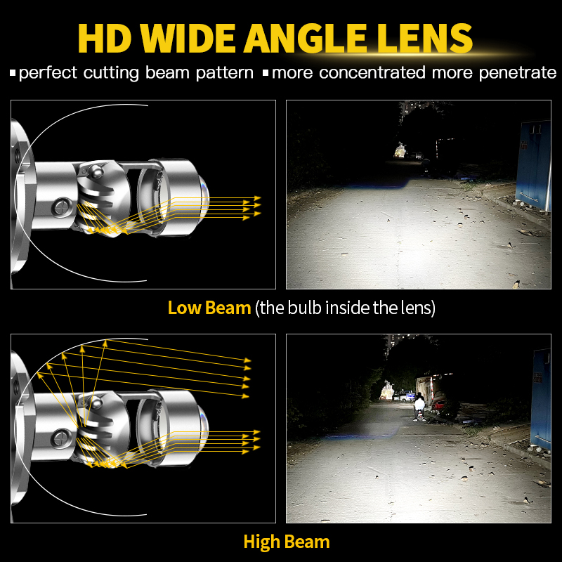 H4 hs1 led lâmpadas de farol d - Projector Lamp Replacement avaliação e preço