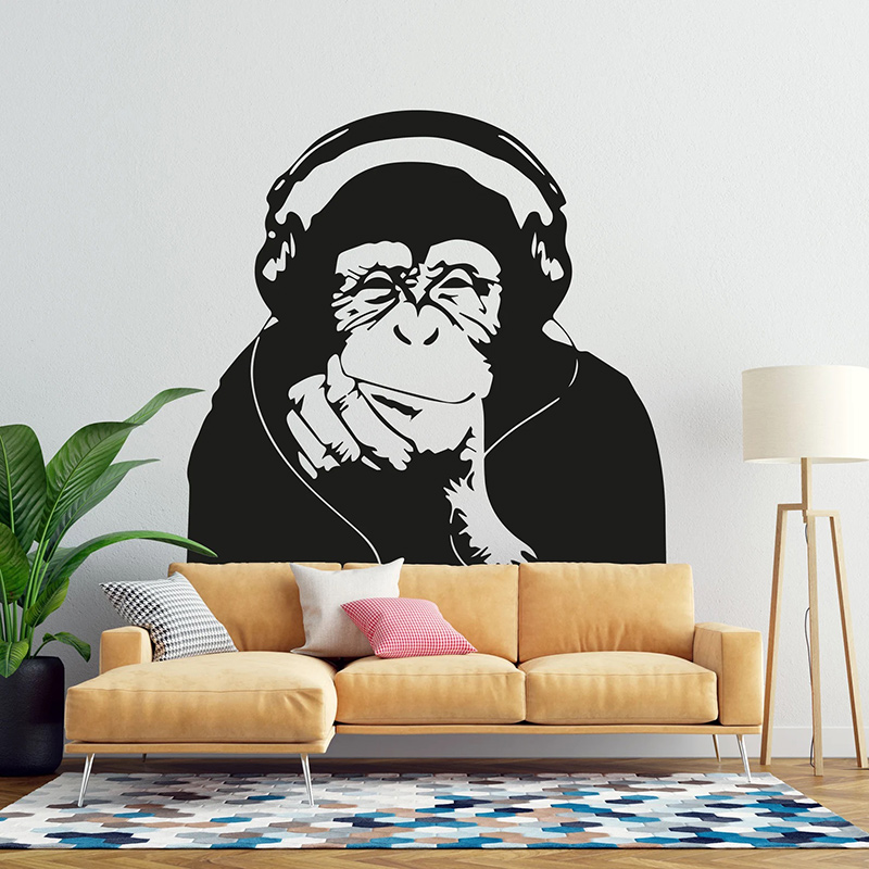 Banksy Pensando Macaco Vinyl W - Home Cinema Room avaliação e preço