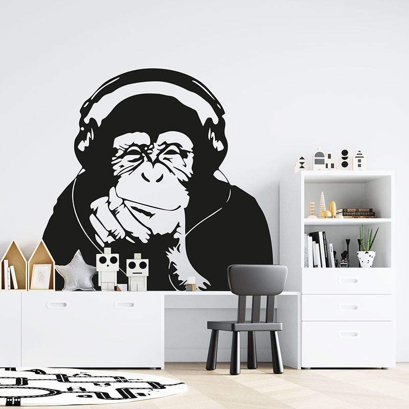 Banksy Pensando Macaco Vinyl W - Home Cinema Room avaliação e preço