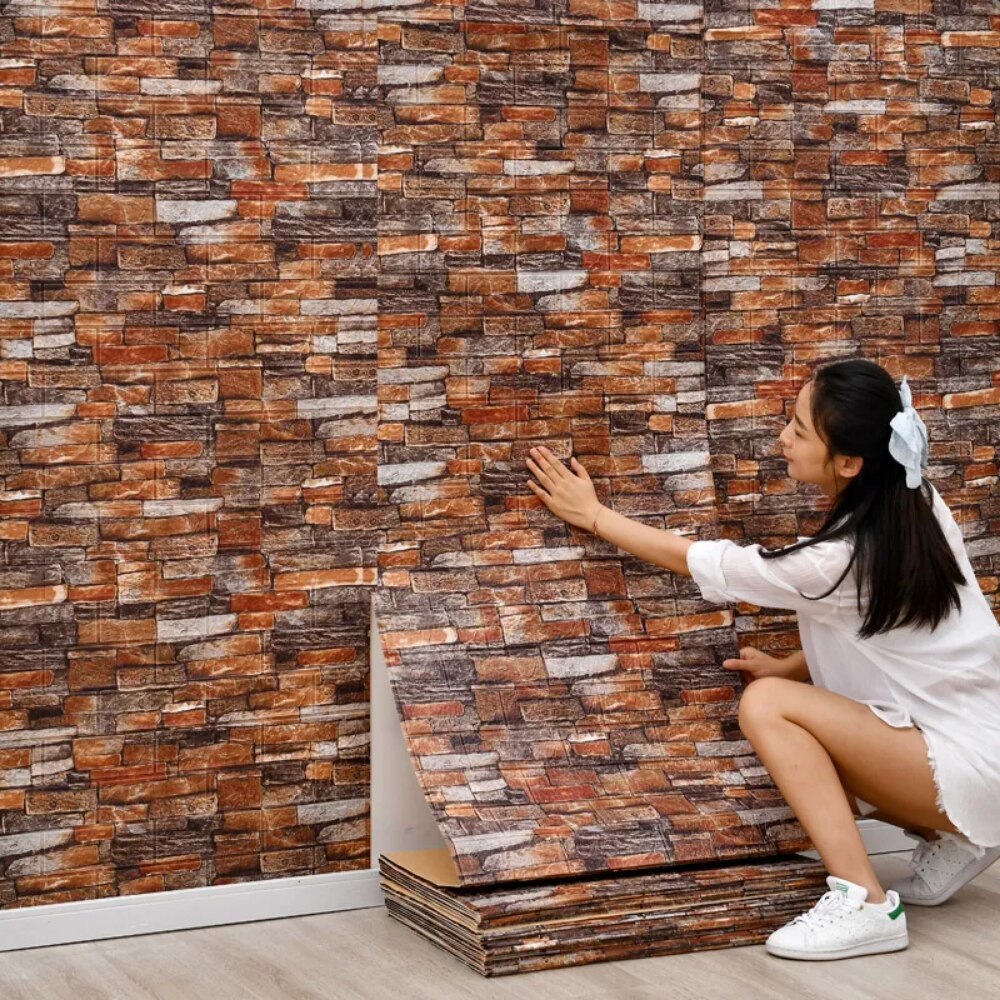 Painéis de Parede 3D Tijolo Pa - Home Cinema Wallpaper avaliação e preço