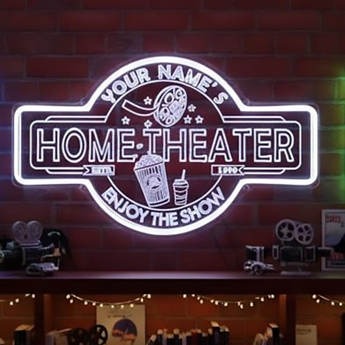 Letreiro Neon Personalizado pa - Home Cinema Room avaliação e preço