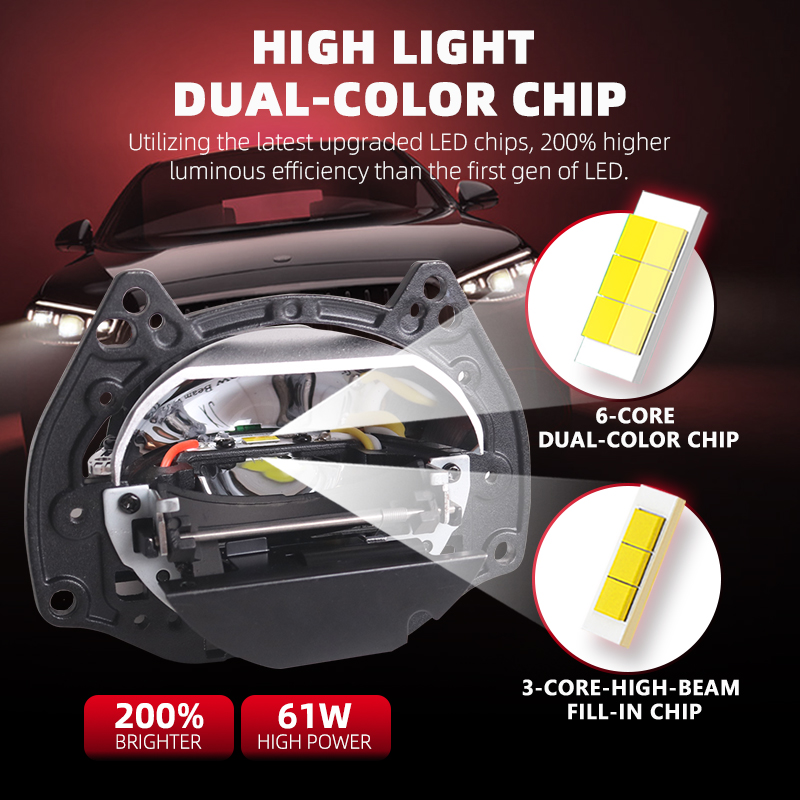 Novo sanvi ai60 carro bi led l - Projector Lamp Replacement avaliação e preço