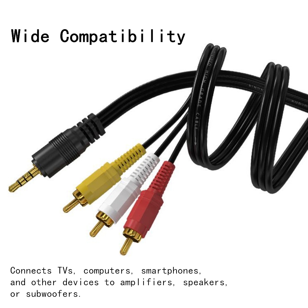 Cabo de áudio e vídeo rca 3.5m - Home Cinema Choice avaliação e preço
