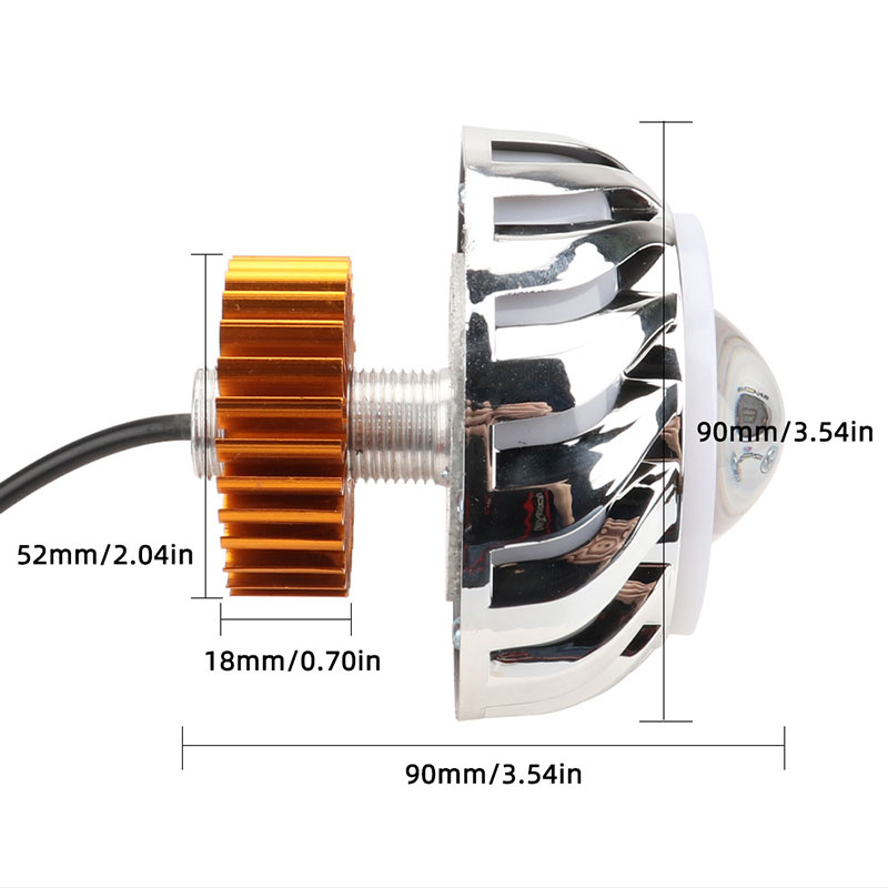 Dual LED Angel Devil Eyes Faro - Projector Lamp Replacement avaliação e preço