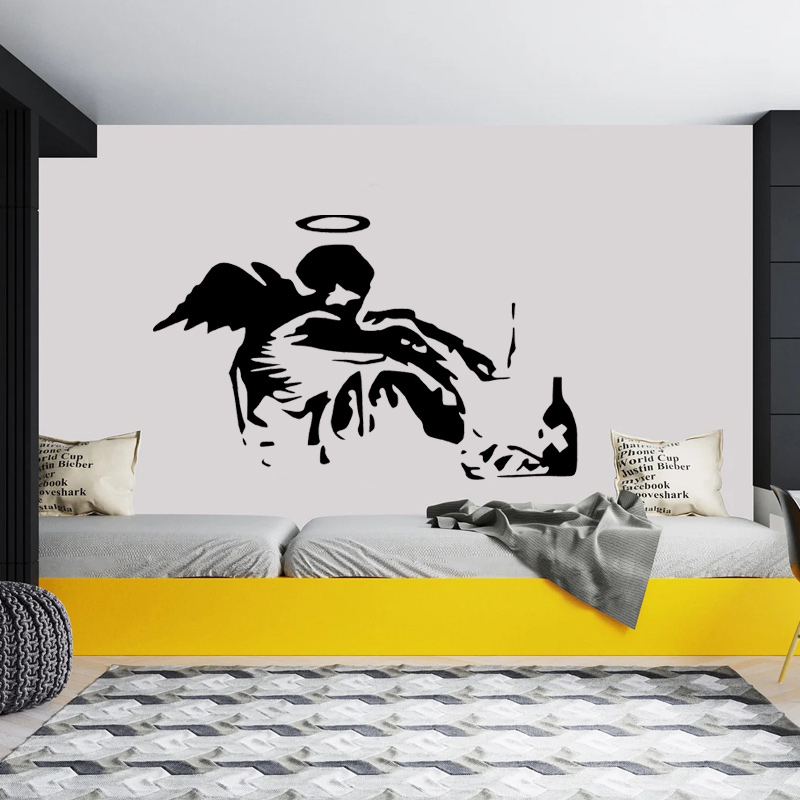 Banksy-Fallen Angel Graffiti D - Home Cinema Room avaliação e preço